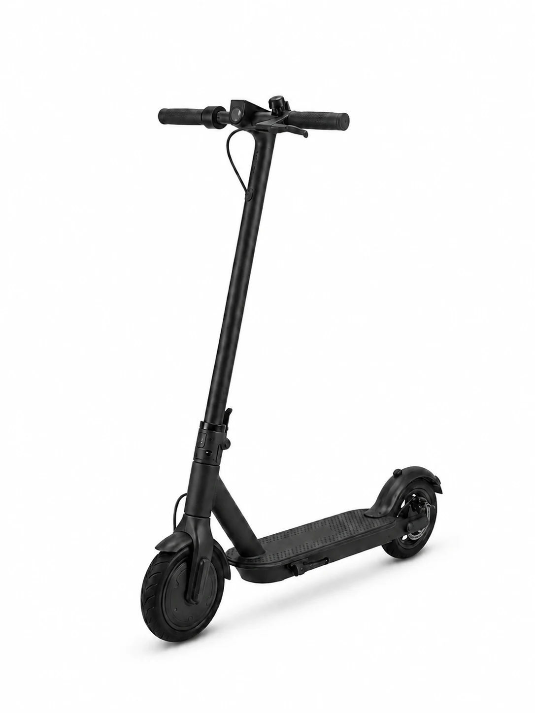 Patinete elétrico preto em destaque